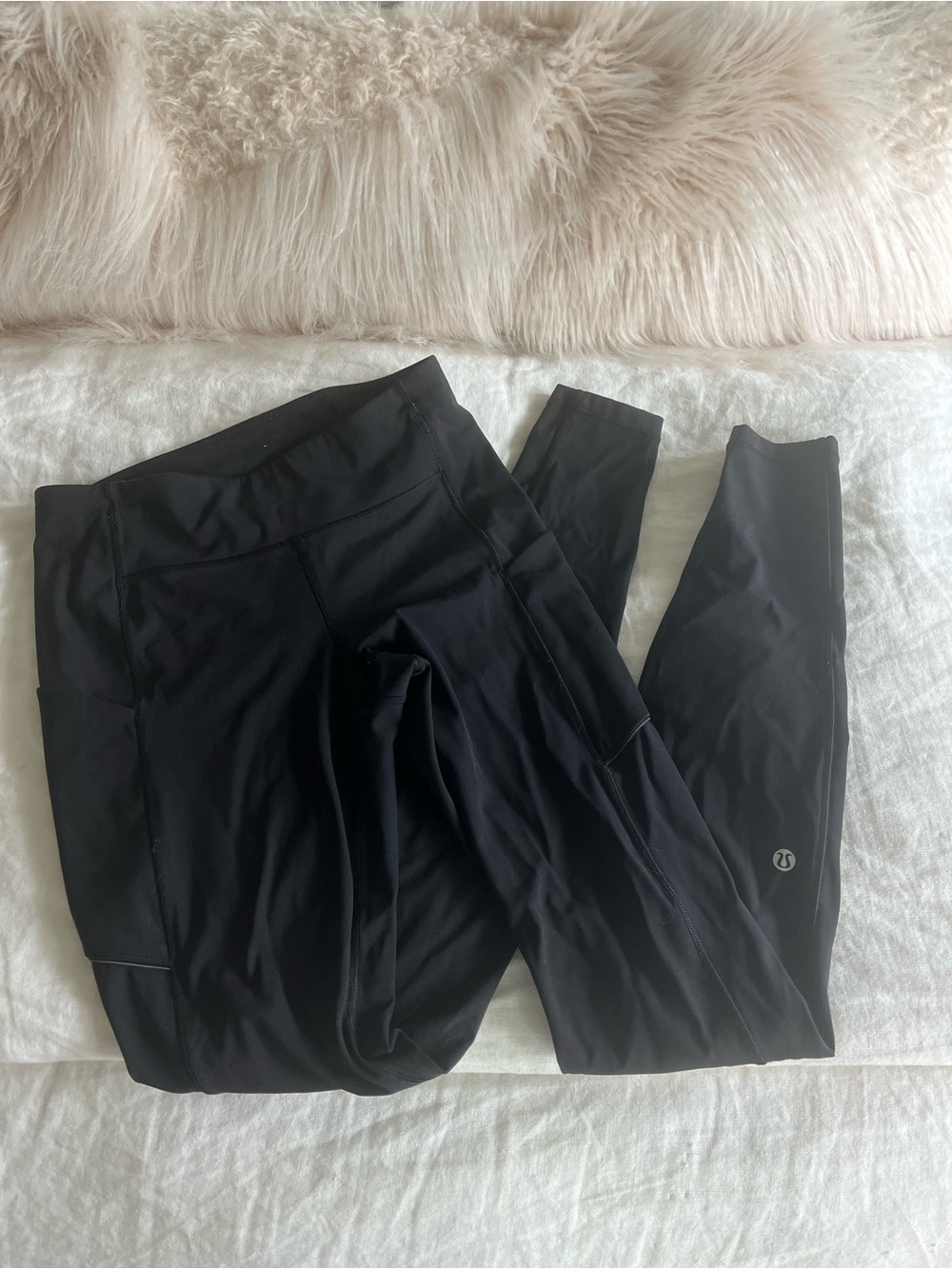 lululemon athletica Black Tall Leggings with Interior Pocket